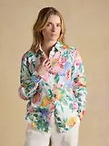 Thumbnail 2 of Joules Women's Anna Long Sleeve 100% Linen Shirt - Multi Floral