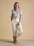 Thumbnail 5 of Joules Women's Anna Long Sleeve 100% Linen Shirt - Multi Floral