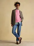 Thumbnail 10 of Joules Women's Classic Cable Cotton Crew Neck Jumper - Pink