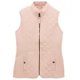 Thumbnail 1 of Joules Women's Minx Showerproof Diamond Quilted Gilet - Light Pink