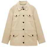 Thumbnail 1 of Joules Women's Twyford Lightweight Utility Jacket with Adjustable Waist - Stone