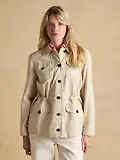 Thumbnail 2 of Joules Women's Twyford Lightweight Utility Jacket with Adjustable Waist - Stone