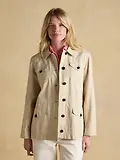 Thumbnail 6 of Joules Women's Twyford Lightweight Utility Jacket with Adjustable Waist - Stone