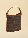 Thumbnail 2 of Joules Women's Bucket Bag - Navy & Brown Horse Print