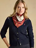 Thumbnail 2 of Joules Women's Bloomfield Silk Square Scarf - Burnt Orange Bridle