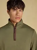 Thumbnail 5 of Joules Men's Herringbone Quarter Zip Sweatshirt - Green