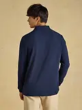 Thumbnail 3 of Joules Men's Woody Long Sleeve Cotton Pique Polo Shirt - Navy
