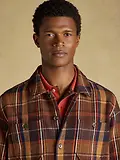 Thumbnail 8 of Joules Men's Flannel Overshirt - Brown Check