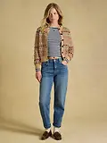 Thumbnail 8 of Joules Women's Woodland Pattern Cotton Blend Knitted Cardigan - Oatmeal
