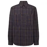 Thumbnail 1 of Belstaff Men's Cotton Check Outpost Flannel Shirt - Major Brown / Dark Ink / Charcoal