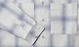 Thumbnail 2 of Belstaff Men's Cotton Check Outpost Flannel Shirt - Silver Birch / Quarry Blue / Line Blue