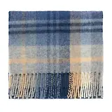 Thumbnail 1 of Oliver Sweeney Men's Innerwick Scarf - Padstow Navy/Beige Check