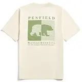 Thumbnail 2 of Penfield Men's Contrast Stripe Bear T-Shirt - Vanilla