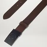Thumbnail 2 of Belstaff Men's Calf Leather Phoenix Buckle Belt - Ebony