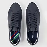Thumbnail 5 of PS By Paul Smith Men's Coated Leather Amos Trainers - Dark Navy