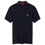 Thumbnail 1 of PS By Paul Smith Men's Cotton-Piqué Zebra Logo Polo Shirt - Dark Navy