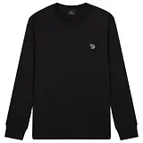 Thumbnail 1 of PS By Paul Smith Men's Cotton Zebra Logo Long-Sleeve T-Shirt - Black