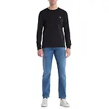 Thumbnail 3 of PS By Paul Smith Men's Cotton Zebra Logo Long-Sleeve T-Shirt - Black
