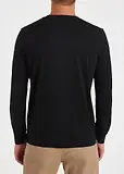 Thumbnail 4 of PS By Paul Smith Men's Cotton Zebra Logo Long-Sleeve T-Shirt - Black