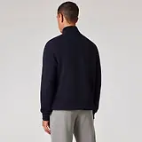 Thumbnail 3 of PS By Paul Smith Men's Cotton Zebra Logo Zip-Neck Sweatshirt - Navy