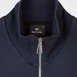 Thumbnail 6 of PS By Paul Smith Men's Cotton Zebra Logo Zip Sweatshirt - Navy