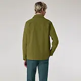 Thumbnail 4 of PS By Paul Smith Men's Garment-Dye 'Broad Stripe Zebra' Cotton Work Jacket - Khaki
