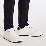Thumbnail 3 of PS By Paul Smith Men's Leather Albany Zebra Trainers - White