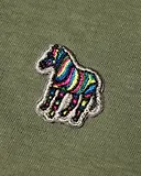 Thumbnail 4 of PS By Paul Smith Men's Organic Cotton Zebra Logo T-Shirt - Washed Green