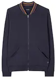 Thumbnail 1 of Paul Smith Men's Cotton 'Artist Stripe' Zip Lounge Top - Navy
