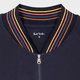 Thumbnail 6 of Paul Smith Men's Cotton 'Artist Stripe' Zip Lounge Top - Navy