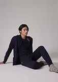 Thumbnail 5 of Paul Smith Men's Jersey Cotton Zip Lounge Hoodie - Navy