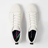 Thumbnail 2 of PS By Paul Smith Men's Leather 'Lee' Trainers - White