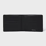 Thumbnail 2 of Paul Smith Men's Pebble-Grain Leather Zebra Billfold Wallet - Black