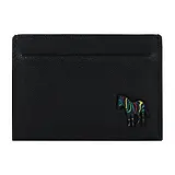 Thumbnail 1 of Paul Smith Men's Pebble-Grain Leather Zebra Card Holder - Black