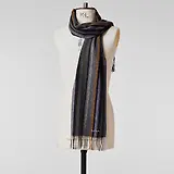 Thumbnail 5 of Paul Smith Men's Trent Stripe Scarf - Grey