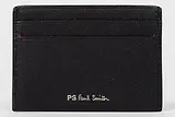 Thumbnail 2 of Paul Smith Men's Zebra Logo Leather Card Holder - Black