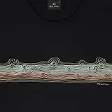 Thumbnail 2 of PS By Paul Smith Men's 'Desert Stripe' Print T-Shirt - Black
