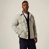 Thumbnail 2 of Peregrine Men's Dexter Made In England Overshirt - Light Grey