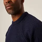 Thumbnail 7 of Peregrine Men's Ford Made In England Crew Jumper - Navy