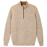 Thumbnail 1 of Peregrine Men's Foxton Made In England Quarter Zip Jumper - Oatmeal
