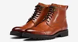 Thumbnail 2 of Oliver Sweeney Men's Runcorn Antiqued Leather Toe Cap Side Zip Boots - Tan