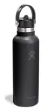 Thumbnail 2 of Hydro Flask 21oz (621ml) Standard Mouth Bottle with Flex Straw Cap - Black