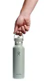 Thumbnail 3 of Hydro Flask 21oz (621ml) Standard Mouth Bottle with Flex Straw Cap - Agave