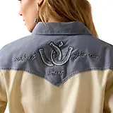 Thumbnail 5 of Ariat Women's Horseshoe Western Long Sleeve Shirt - Sand