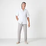 Thumbnail 6 of Oliver Sweeney Men's Somerton Short Sleeved Linen Shirt - White