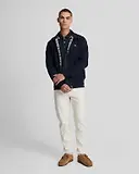 Thumbnail 3 of Lyle & Scott Men's Tipped Polo Shirt - Dark Navy/ White