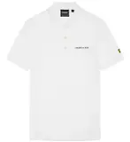 Thumbnail 5 of Lyle & Scott Men's Embroidered Polo Shirt - White/ Jet Black