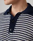 Thumbnail 7 of Peregrine Men's Island Crochet Button Polo Shirt - Navy