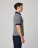 Thumbnail 9 of Peregrine Men's Island Crochet Button Polo Shirt - Navy