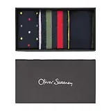 Thumbnail 1 of Oliver Sweeney Men's Sunhill 3 Pack Socks Box Set - Stripe/Spots (UK 7-11)